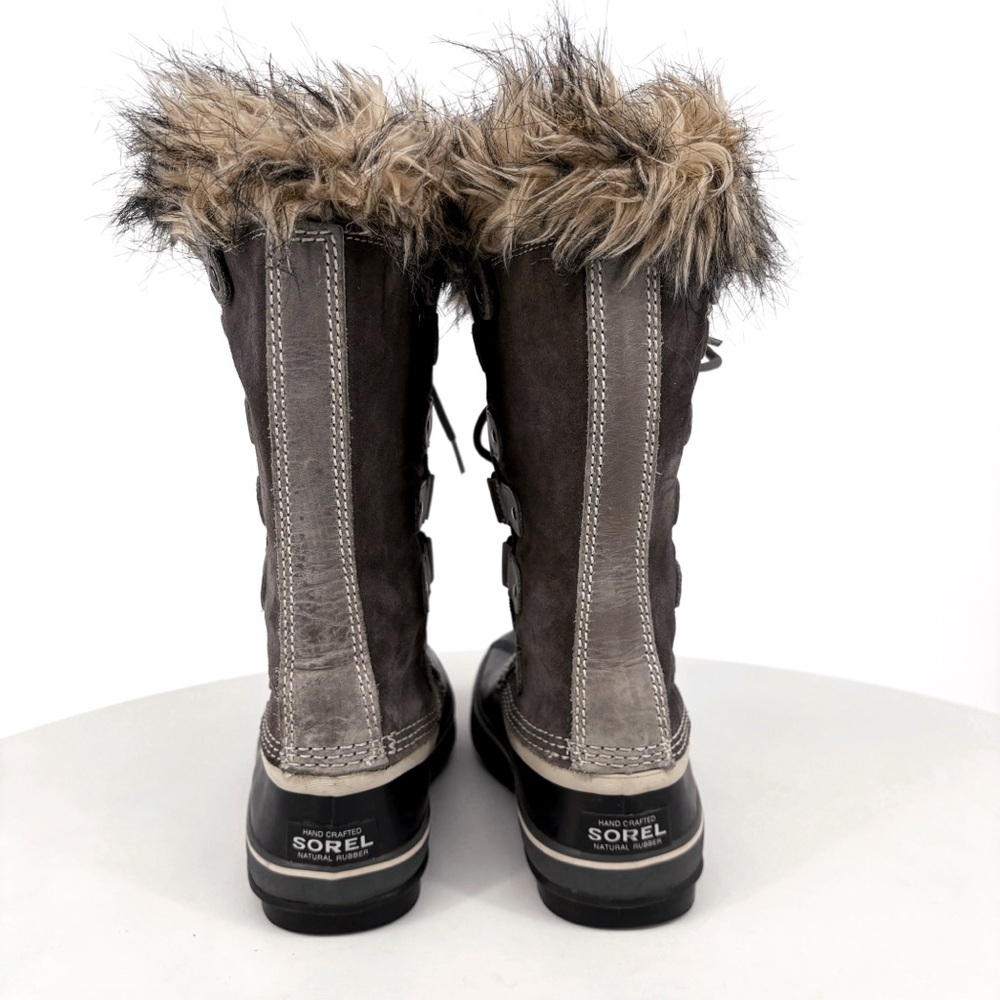 SOREL Joan of Arctic Suede Winter Snow Boots in Quarry Grey 6 - Picture 8 of 13